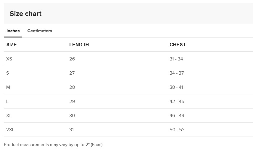 Size Guide